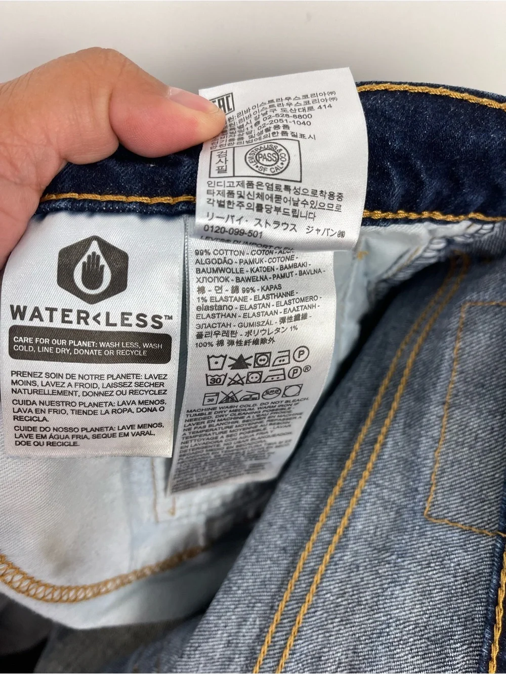 Levi’s 550 Men’s Relaxed Fit Jeans Dark Wash Blue Size 48x32 Classic Straight